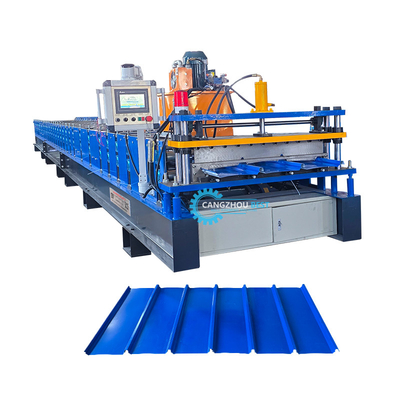 إندونيسيا Poular 980 Klip Lock Profile Roof Sheet Roll Forming Machine (آلة تشكيل صفائح السقف بالرول)