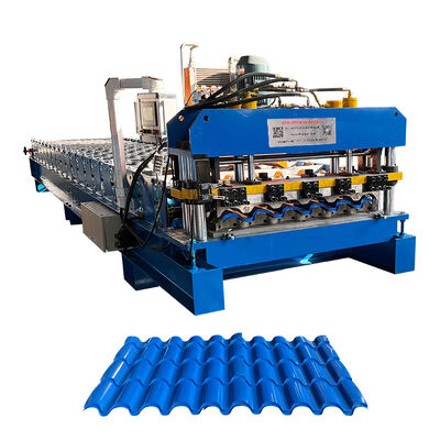 مواد البناء 0.35-0.6 ملم آلة تشكيل بلاط السقف المزجج موناكو