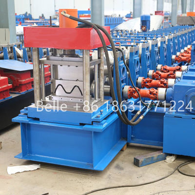 PLC Automatic SGS 10m / Min Crash Barrier Roll Forming Machine