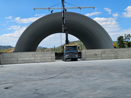 PPGI GI Mobile K Span Roll Forming Machine لهياكل الخرسانة والصلب
