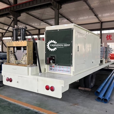 PPGI GI Mobile K Span Roll Forming Machine لهياكل الخرسانة والصلب