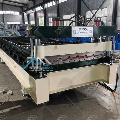 المواد الباردة سمك 0.3-0.8mm المعدنية سقف لوحة الماكينة بفعالية إنتاج