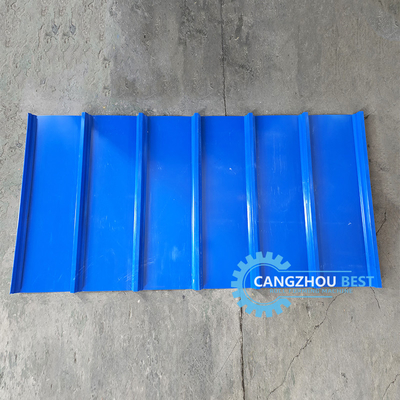 إندونيسيا Poular 980 Klip Lock Profile Roof Sheet Roll Forming Machine (آلة تشكيل صفائح السقف بالرول)