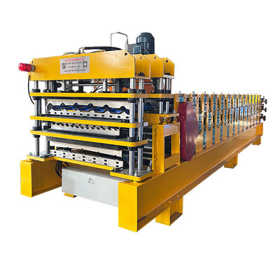 خط إنتاج آلة تشكيل لفائف ألواح السقف ثلاثية الطبقات من الصلب PPGI و GI