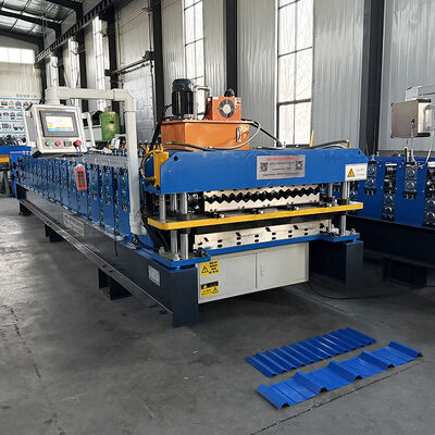 آلة واحدة، ملفان شخصيان، إمكانيات غير محدودة! آلة تصنيع سقف التحويل الأوتوماتيكي بطبقة مزدوجة