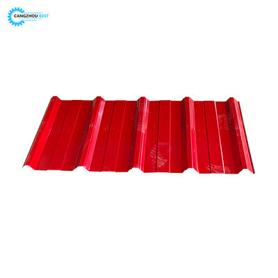 Colour Coated Single Layer Trapezodial 840 Profile Roofing Sheet Roll Forming Machine 