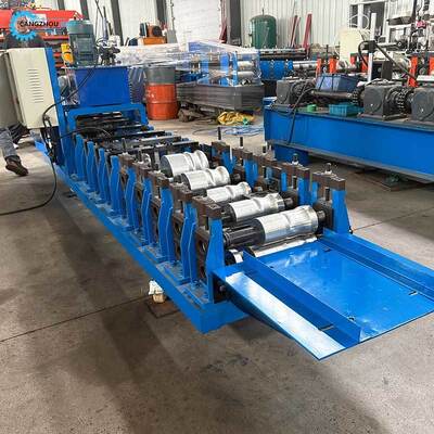 PLC Control Hydraulic Cutting Portable Steel K Gutter Roll Forming Machine with 16 Stations