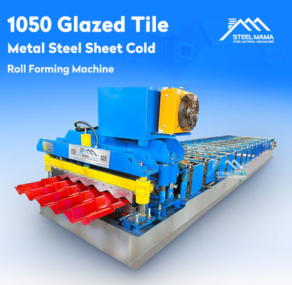 3.5T سلسلة النقل 1000mm سقف بلاط لفة تشكيل آلة